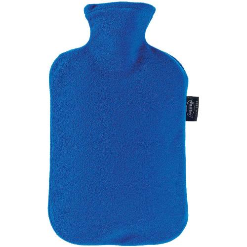 Fashy Hot Water Bottle Fleece Μπλε Πλαστική Θερμοφόρα Νερού με Fleece Κάλυμμα 2Lt, 1 Τεμάχιο